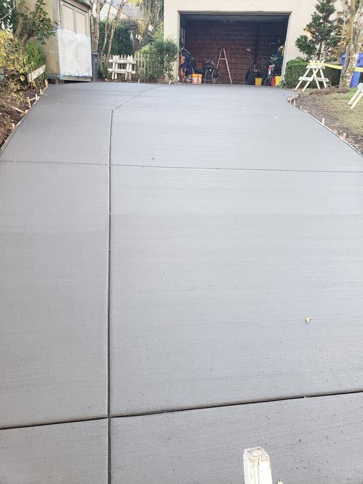 Driveway after Zuber Concrete replacement