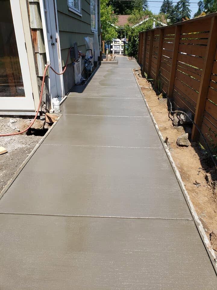 Walkway after Zuber Concrete work