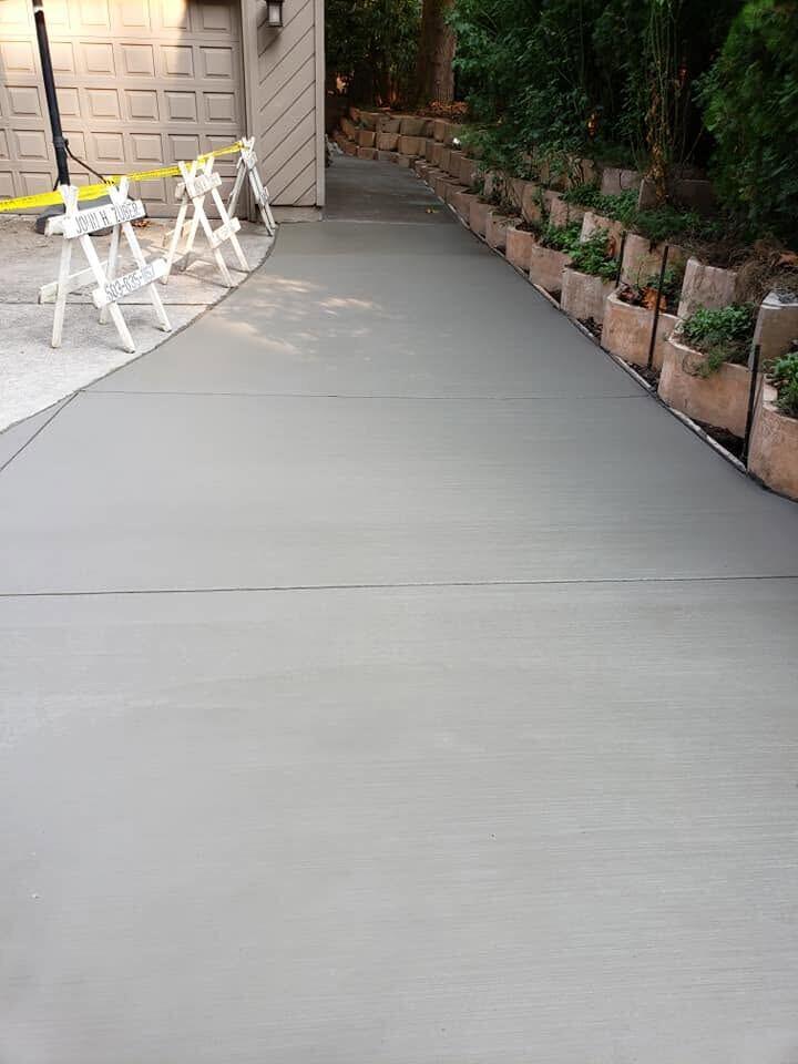Second walkway project after Zuber Concrete work