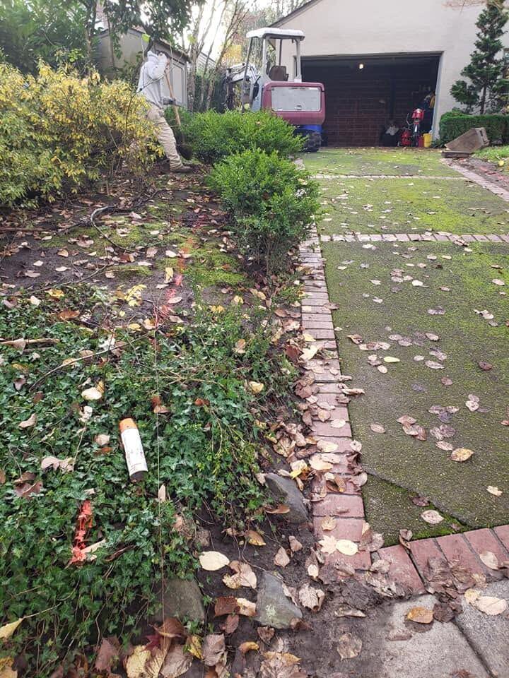 Driveway before Zuber Concrete replacement
