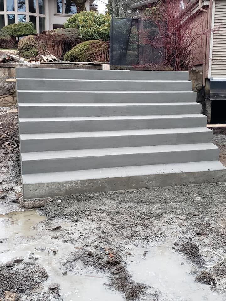 Steps after Zuber Concrete work